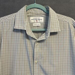 Mizzen + Main Leeward Dress Shirt Trim Fit Mens Size‎ XLT Tall Check Performance